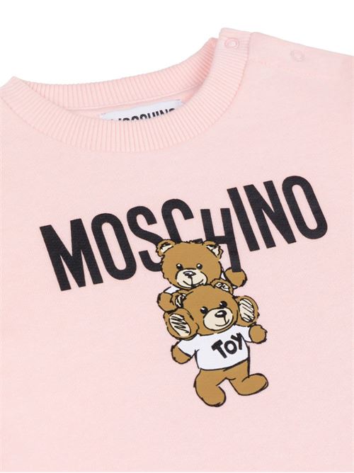 Felpa neonata con orsetti MOSCHINO BABY | MDV0BNLCA1450209